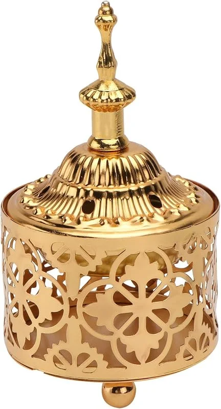 Marke: BESTOYARD Goldener Eisen Kerzenständer mit Basis für Duftkerzen, 14x7, 5x7, 5cm — Kerzenlicht Abendessen