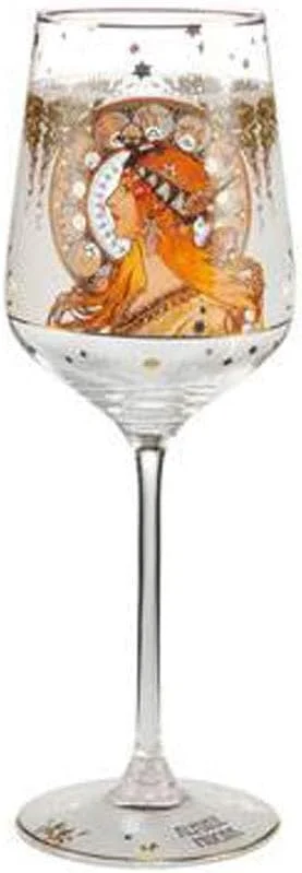 Marke: Goebel Goebel Weinglas Artis Orbis Sternzeichen von Alphonse Mucha aus Glas, Größe: 8.5x8.5x25 cm, 66-926-64-1, Bunt — Wein und Festtafel