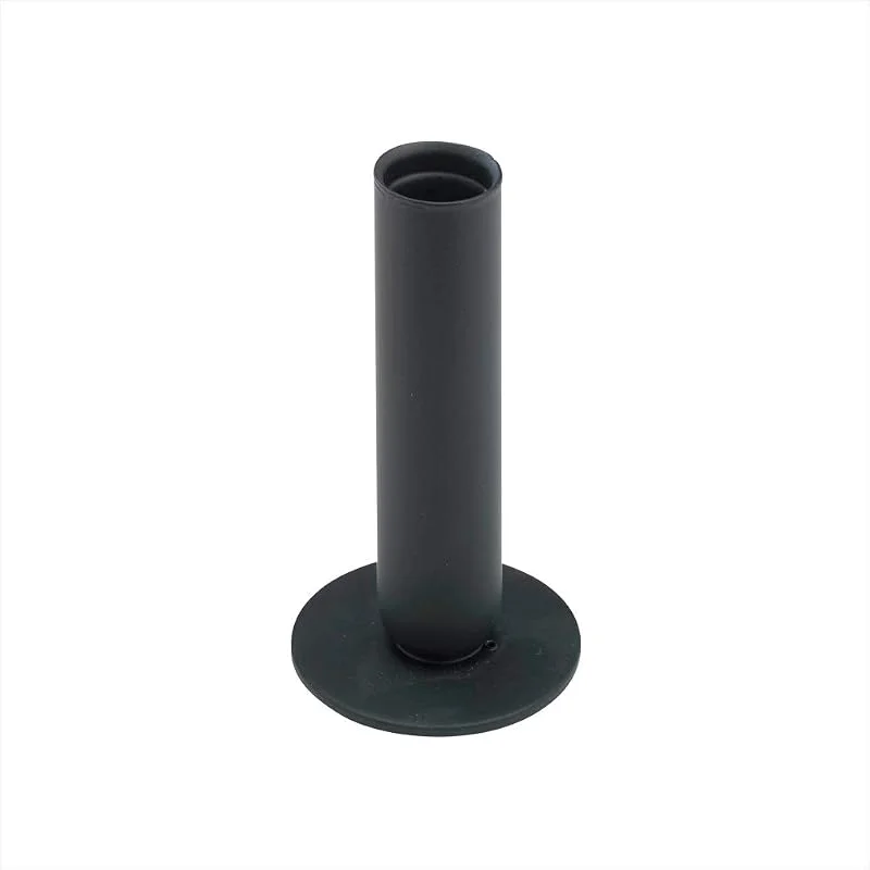 Besuche den NKlaus-Store NKlaus Kerzenhalter, Schwarz, 12cm hoch, für Tafelkerzen bis Ø 2cm — Kerzenlicht Abendessen