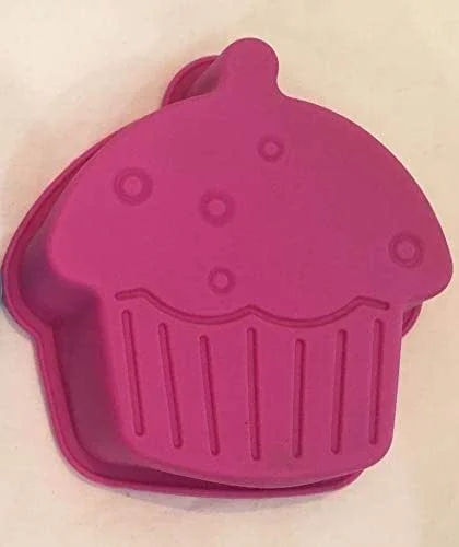 Marke: Home Baking HOVUK® Silikon-Kuchenform, antihaftbeschichtet, für Teddy, rund, Lebkuchen, Cupcake, Herz, Sternform, Backform (Junior Chef Cupcake Pink) — Weihnachtskueche