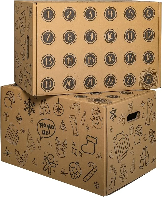 Besuche den karton-billiger-Store karton-billiger, Adventskalender zur Selbstbefüllung, selber füllen, für Bierflaschen, Bier-Adventskalender, aus Wellpappe — Advent und Tisch