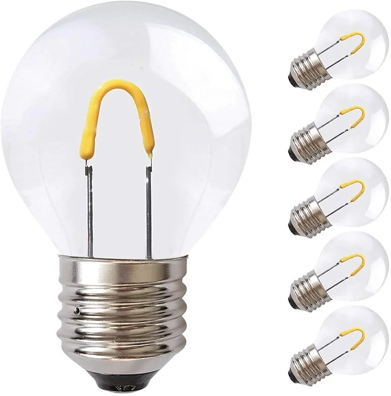 Besuche den NCC-Licht-Store NCC-Licht 5x LED Lampe P45 Tropfen E27 1W Extra Warmweiß 2400K — Weihnachtsbeleuchtung