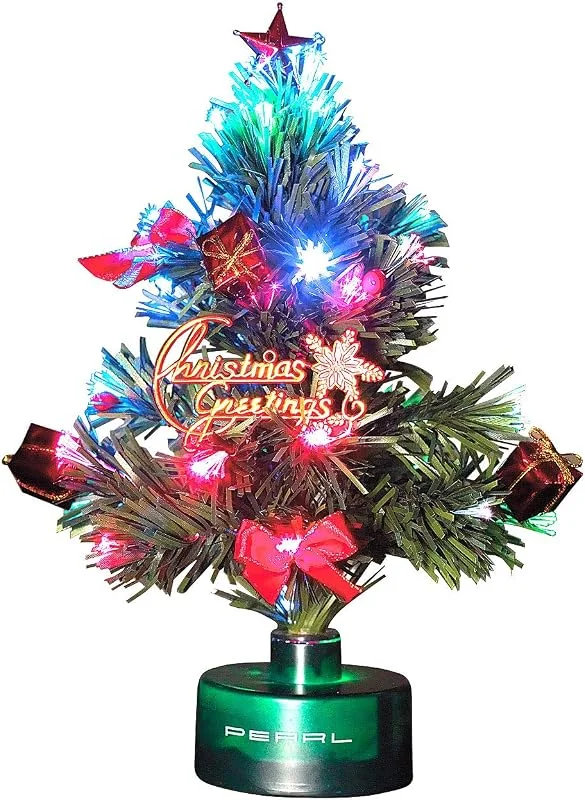 Besuche den PEARL-Store PEARL Weihnachtsbaum Auto: LED-Weihnachtsbaum mit Glasfaser-Farbwechsler (LKW, mit Batterie, Pkw) — Weihnachtsdeko