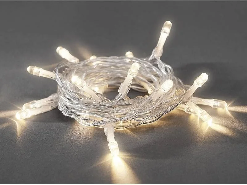 Besuche den Konstsmide-Store Konstsmide LED Lichterkette, 20 warm weiße Dioden, batteriebetrieben, Innen, transparentes Kabel, 2 x AA 1.5V (exkl.) - 1408-103 — Weihnachtsbeleuchtung