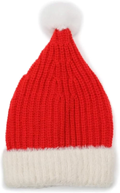 Marke: Wxyestna Weihnachtsmütze, festliche Jacquard-Strickmütze, rot, Einheitsgröße für Erwachsene — Weihnachtsmode