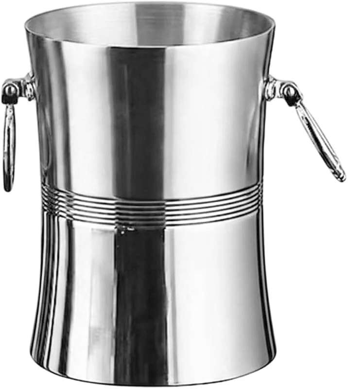 Marke: Ymxygz 3-Liter-eiskübel Aus Edelstahl Griffen, Doppelwandiger Weinkühler, Getränkekühler Aus Metall, Bier- Und Cocktailkühler Für Bar, Party Und Ktv — Wein und Festtafel