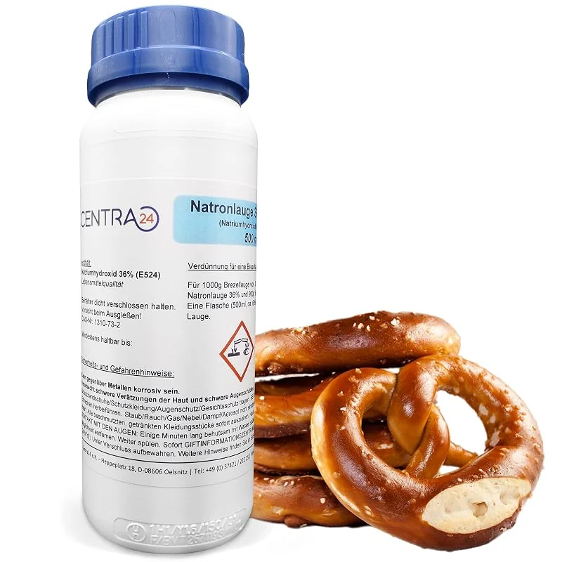 Besuche den Centra24-Store Centra24 Natronlauge 36% 500ml (695g) – Brezellauge E524 Konzentrat — Weihnachtskueche