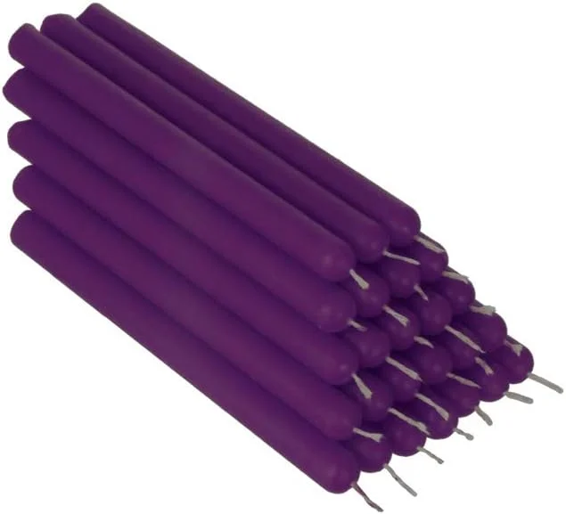 Besuche den NKlaus-Store NKlaus 25x violett Bienenwachs 12cm rußfrei Tafelkerzen Handarbeit — Kerzenlicht Abendessen