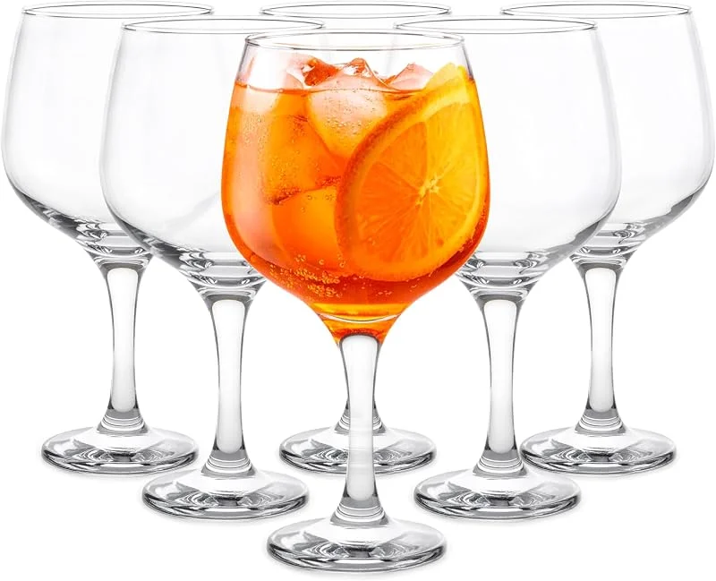 Besuche den Glasmark KROSNO 1992-Store Glasmark KROSNO 1992 Weingläser 6 Stück 650 ml Große Weißweingläser Rotweingläser Cocktail Wasser Eiscreme Dessert Transparent Spülmaschinenfest — Wein und Festtafel
