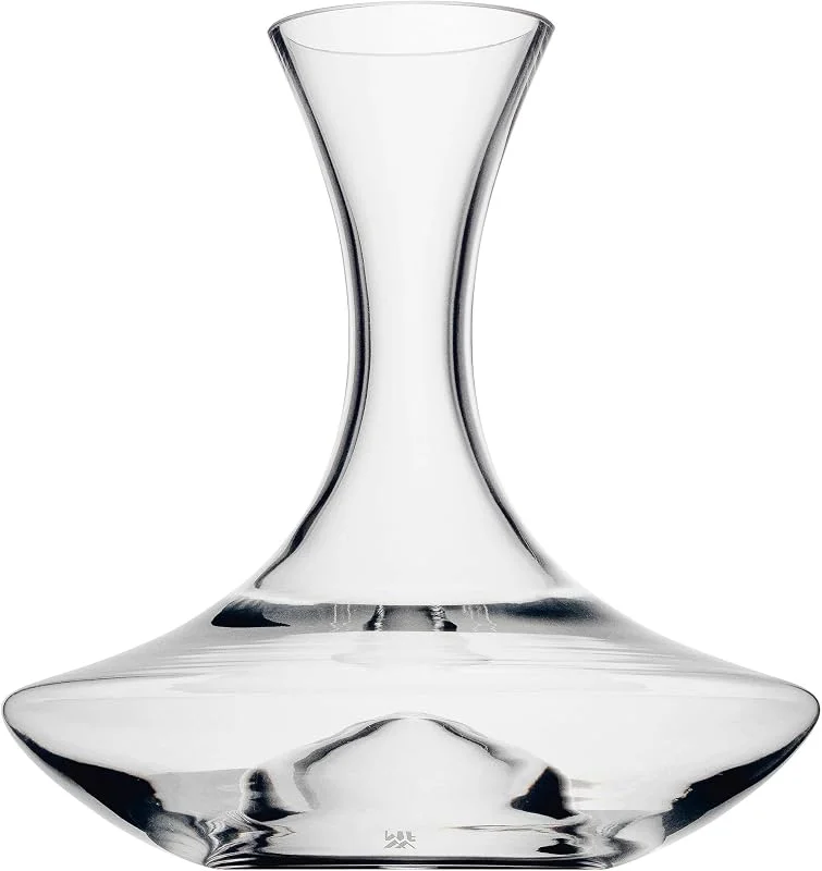 WMF Weindekanter mit Hohlboden 1, 5l, Höhe 24, 6 x 22, 7 x 22, 6, Glas, Dekantierflasche für Rotwein, Weinbelüfter, pflegeleicht, formschön, edel, hochwertig, Durchsichtig — Wein und Festtafel