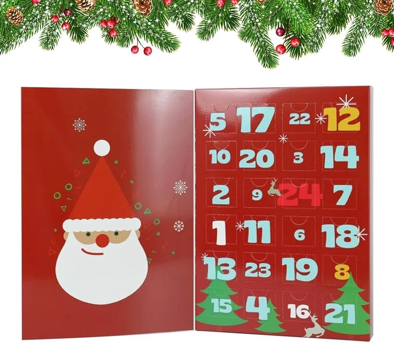 Marke: Generisch 24 Weihnachts Adventsboxen Zum Befüllen - Nummerierte Kartonbehälter — Advent und Tisch