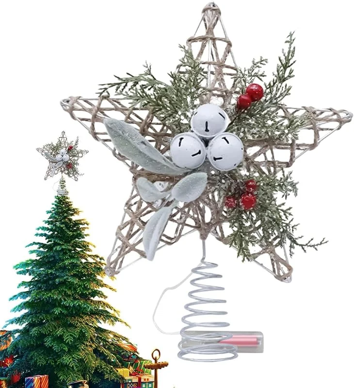 Marke: Genérico Christbaumspitze Weihnachtsstern Niedliche Glocke — Weihnachtsdeko