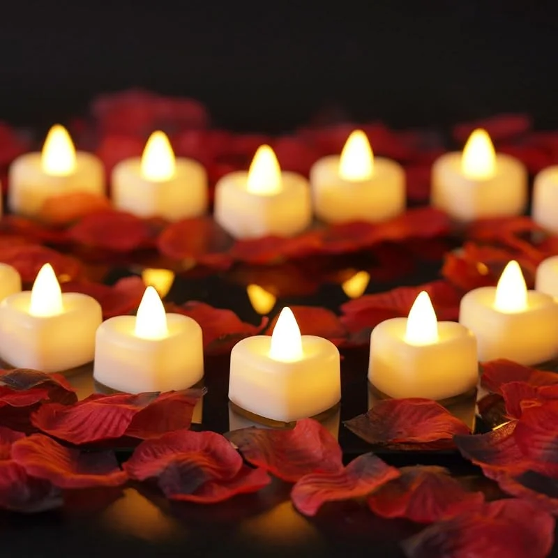 Besuche den Homemory-Store Homemory Flammenloses Batterie-Teelicht, romantisches Herz, LED, Liebe — Advent und Tisch