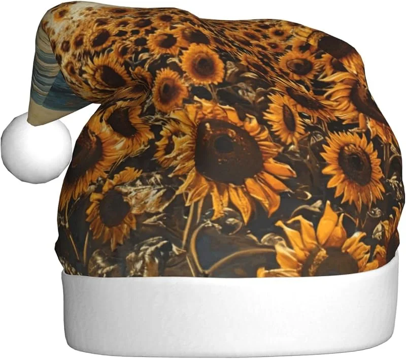 Marke: Tamiger Weihnachtsmützen mit Sonnenblumen-Motiv und Meeresmotiv — Weihnachtsmode