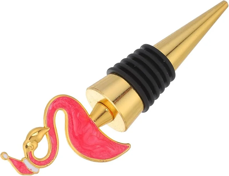 Marke: BESTOYARD BESTOYARD Weinverschluss Design Flamingo und Aluminiumlegierung Stilvoller Thermoplastgummi Weinstopper mit Einzigartigem für Besondere Anlässe und Partyzubehör — Wein und Festtafel
