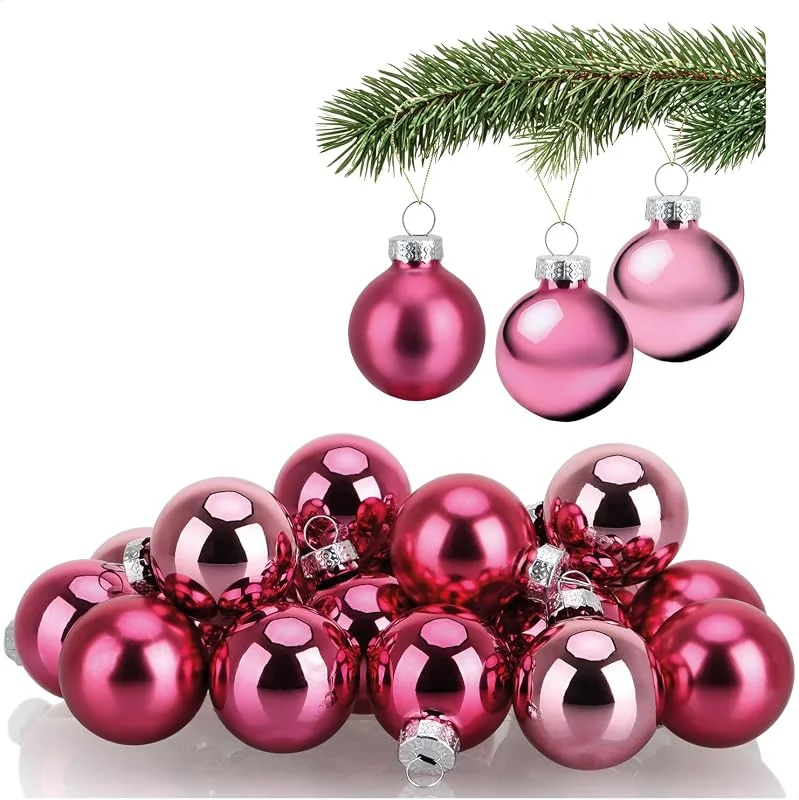 Besuche den com-four-Store COM-FOUR® 20x Mini-Christbaumkugeln aus Glas, kleine Weihnachtskugeln — Weihnachtsdeko