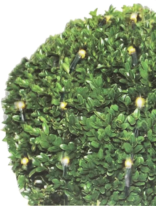 Besuche den Self Import Agencies-Store Unbekannt Lichterkette für Buchsbaum - 100 LED`s, Ø90cm, warmweißes Licht für Innen und Außen - Weihnachtsdekoration — Weihnachtsbeleuchtung
