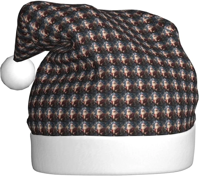 Marke: Tamiger Weihnachtsmützen mit Weihnachtsmann-Aufdruck, saisonal festlich — Weihnachtsmode